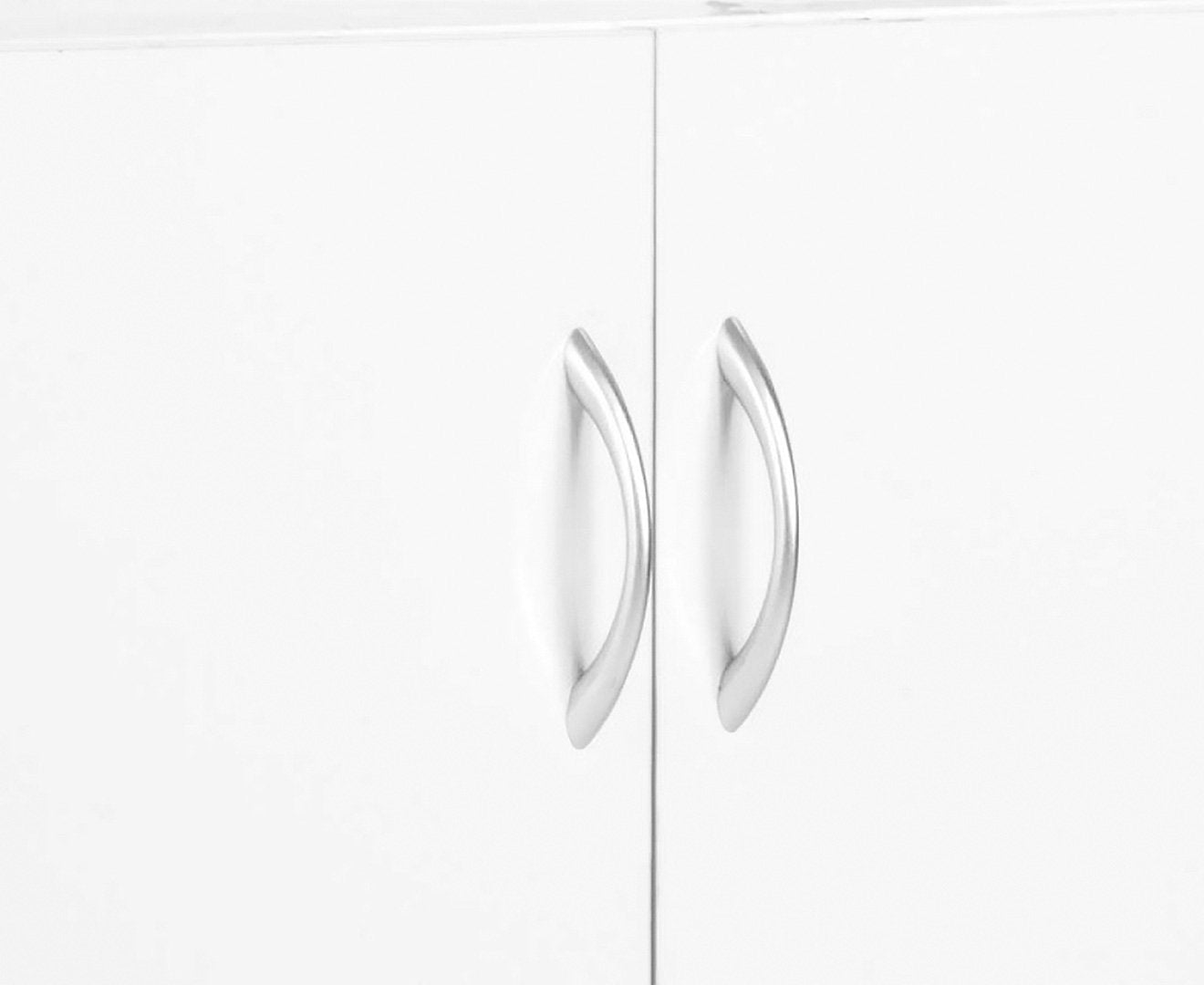 Sarantino 21 Pairs Shoe Cabinet Storage Organiser Shelf 2 Doors 80 x 30 x 90cm in White-Shoe Storage Cabinets-PEROZ Accessories