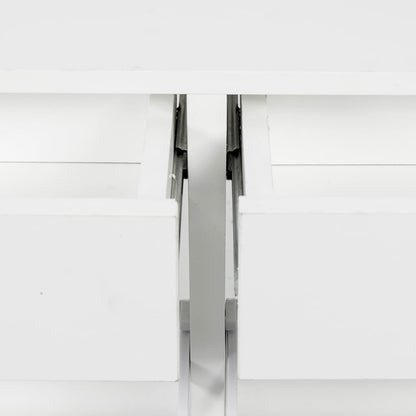 Sarantino 24 Pairs Shoe Cabinet Storage White Drawers Chest 1200 x 240 x 920 in White-Shoe Storage Cabinets-PEROZ Accessories