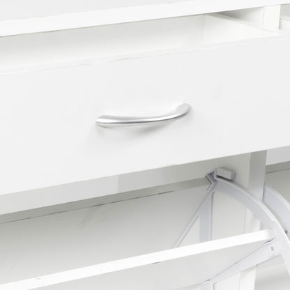 Sarantino 24 Pairs Shoe Cabinet Storage White Drawers Chest 1200 x 240 x 920 in White-Shoe Storage Cabinets-PEROZ Accessories