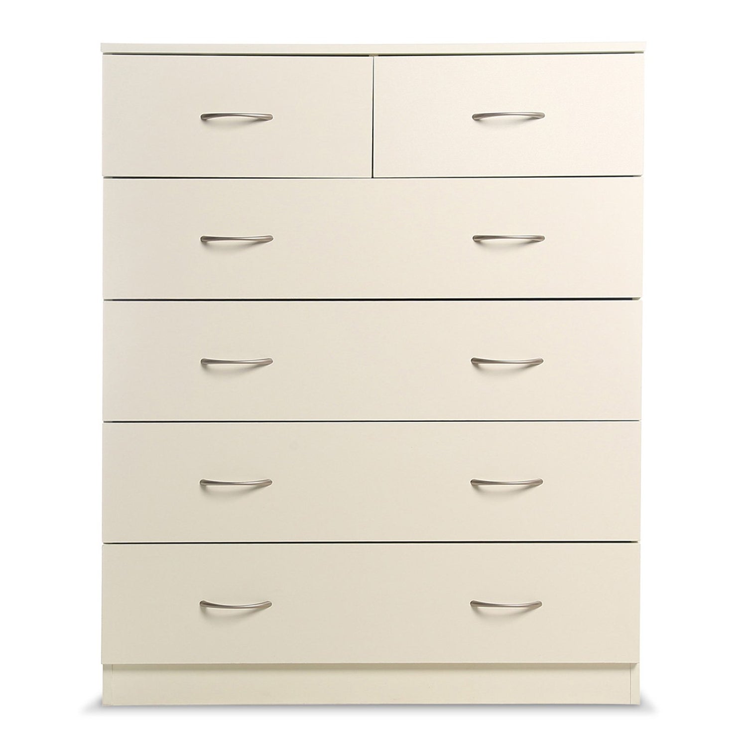 Sarantino Tallboy Dresser 6 Chest Of Drawers Cabinet 85 x 39.5 x 105cm in White-Furniture &gt; Living Room-PEROZ Accessories