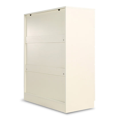 Sarantino Tallboy Dresser 6 Chest Of Drawers Cabinet 85 x 39.5 x 105cm in White-Furniture &gt; Living Room-PEROZ Accessories