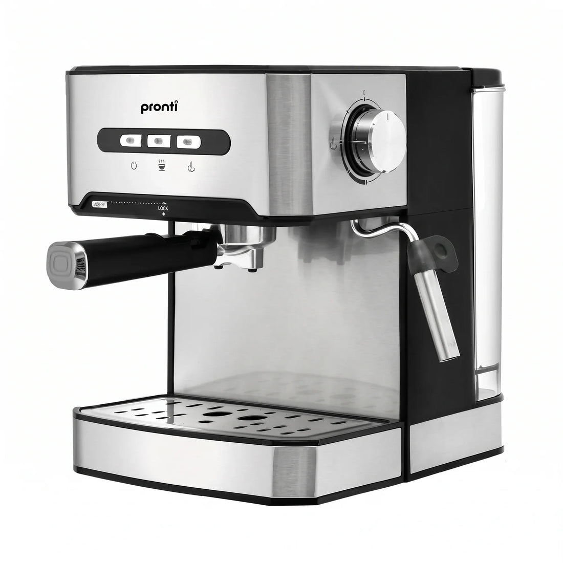 Pronti 1.6L Automatic Coffee Espresso Machine with Steam Frother-Coffee Makers-PEROZ Accessories