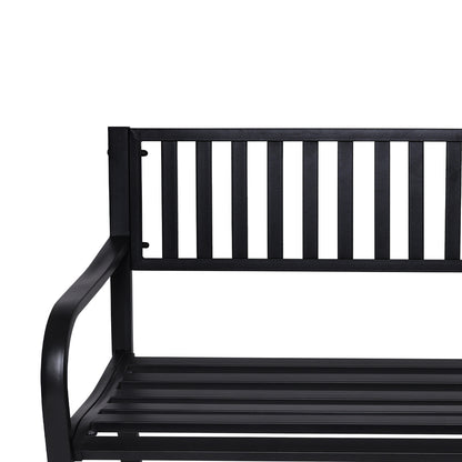 Wallaroo Steel Outdoor Garden Bench - Modern-Furniture &gt; Outdoor &gt; Outdoor Benches-PEROZ Accessories
