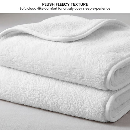 Laura Hill King Electric Heated Underlay Blanket Fleecy Fabric with Timer-Electric Throw Blanket-PEROZ Accessories