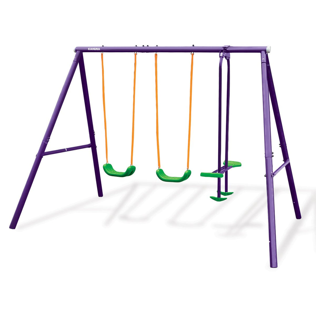 Kahuna Kids 4-Seater Swing Set Purple Green-Gift &amp; Novelty &gt; Games &gt; Board Games-PEROZ Accessories