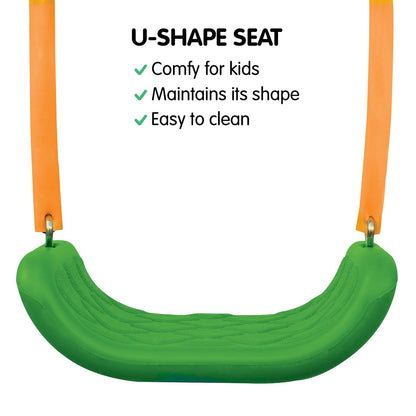 Kahuna Kids 4-Seater Swing Set Purple Green-Gift &amp; Novelty &gt; Games &gt; Board Games-PEROZ Accessories