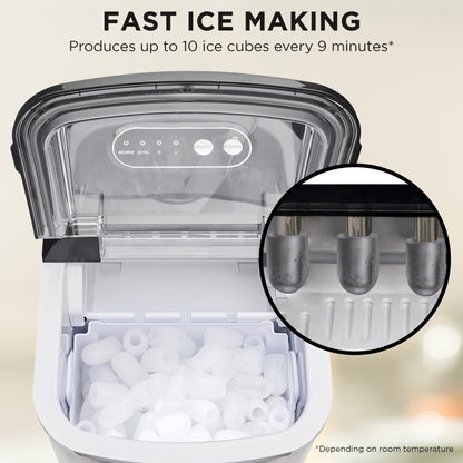 Morphy Richards 15kg Ice Maker in Stainless Steel-Appliances &gt; Kitchen Appliances &gt; Ice Makers-PEROZ Accessories
