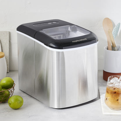 Morphy Richards 15kg Ice Maker in Stainless Steel-Appliances &gt; Kitchen Appliances &gt; Ice Makers-PEROZ Accessories