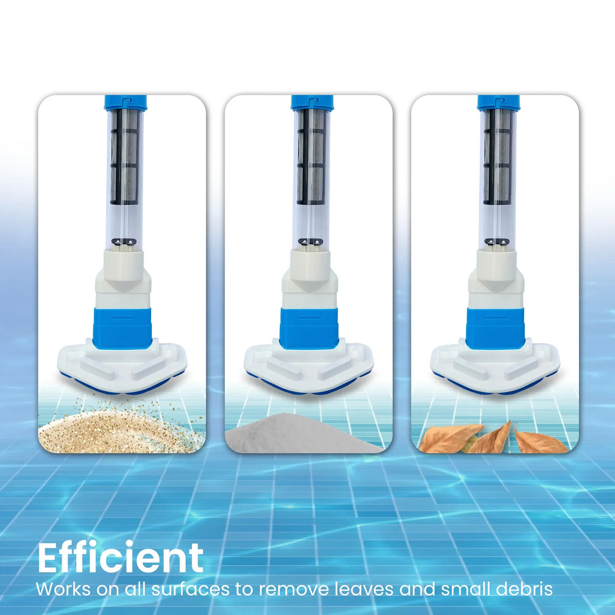 Aquajack Cordless Rechargeable Spa and Pool Vacuum Cleaner with Telescopic Pole &amp; 2 Heads - 60 Min Runtime-Pool Cleaners-PEROZ Accessories