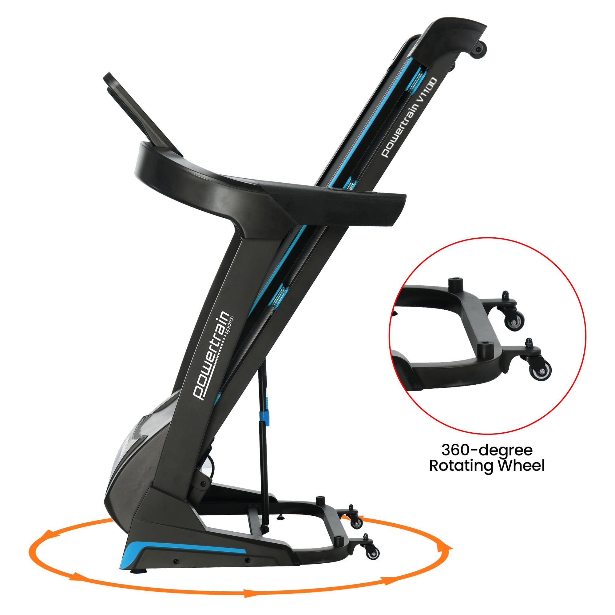 Powertrain V1100 Treadmill with Wifi Touch Screen &amp; Incline-Walking Pad-PEROZ Accessories