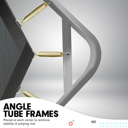 Kahuna 8ft X 11ft Outdoor Rectangular Orange Trampoline with Safety Enclosure.-Sports &amp; Fitness > Trampolines > Trampolines &amp; Accessories-PEROZ Accessories