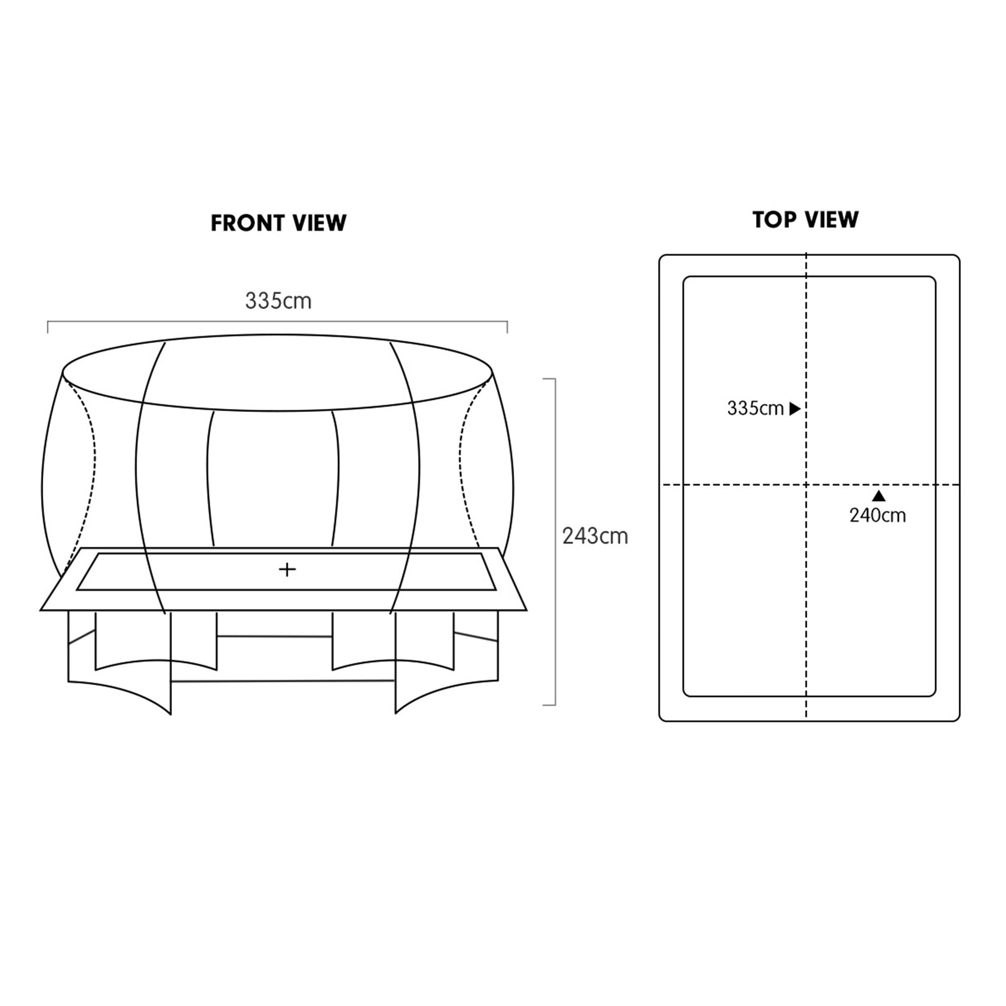 Kahuna 8ft X 11ft Outdoor Rectangular Orange Trampoline with Safety Enclosure.-Sports &amp; Fitness > Trampolines > Trampolines &amp; Accessories-PEROZ Accessories
