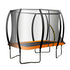 Kahuna 8ft X 11ft Outdoor Rectangular Orange Trampoline with Safety Enclosure.-Sports & Fitness > Trampolines > Trampolines & Accessories-PEROZ Accessories
