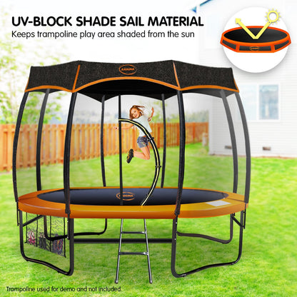 Kahuna 10ft Removable Twister Trampoline Roof Shade Cover-Sports &amp; Fitness &gt; Trampolines &gt; Trampolines &amp; Accessories-PEROZ Accessories