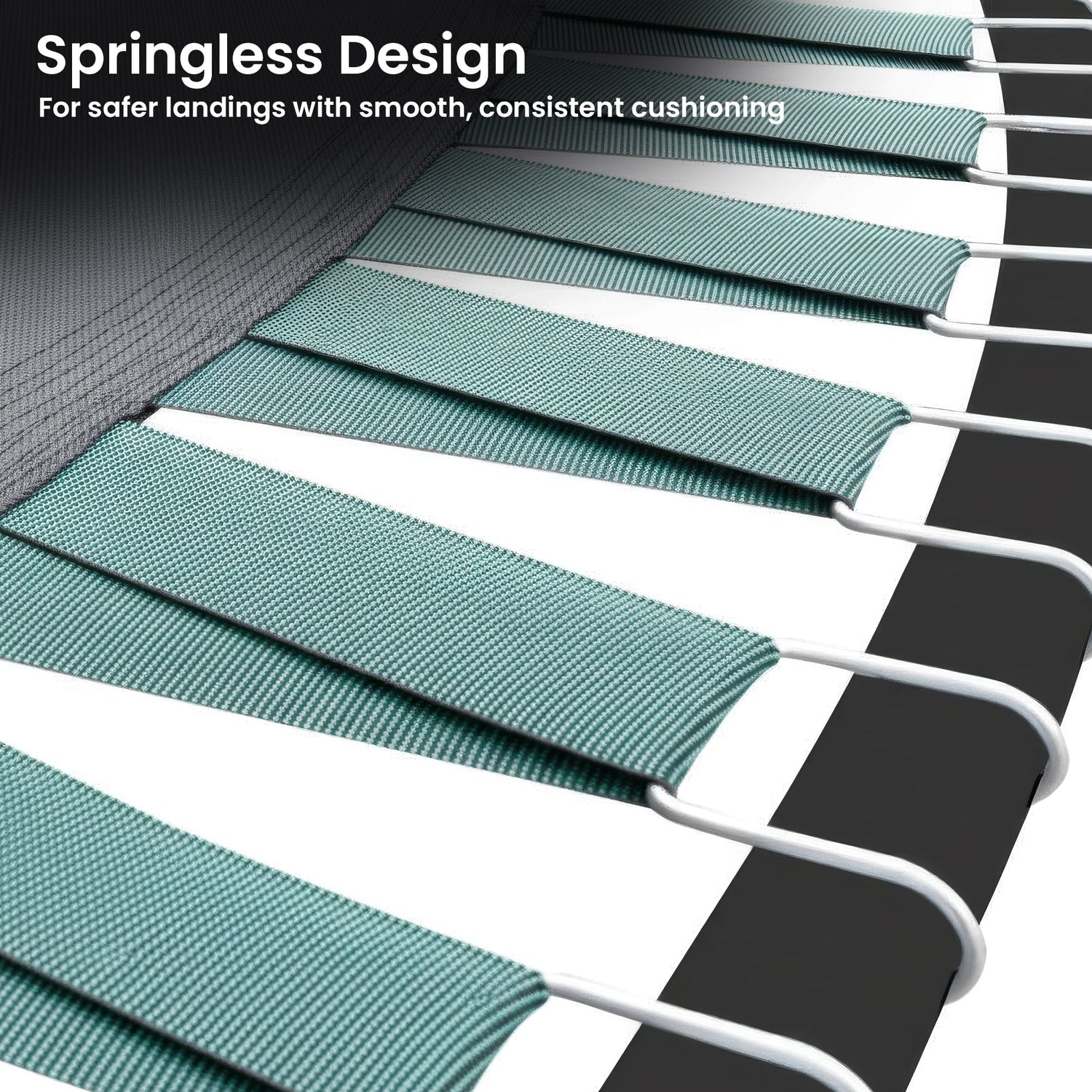 Kahuna 10ft Twister Springless Trampoline Safety Net Pad Mat Outdoor Orange-Sports &amp; Fitness > Trampolines > Trampolines &amp; Accessories-PEROZ Accessories