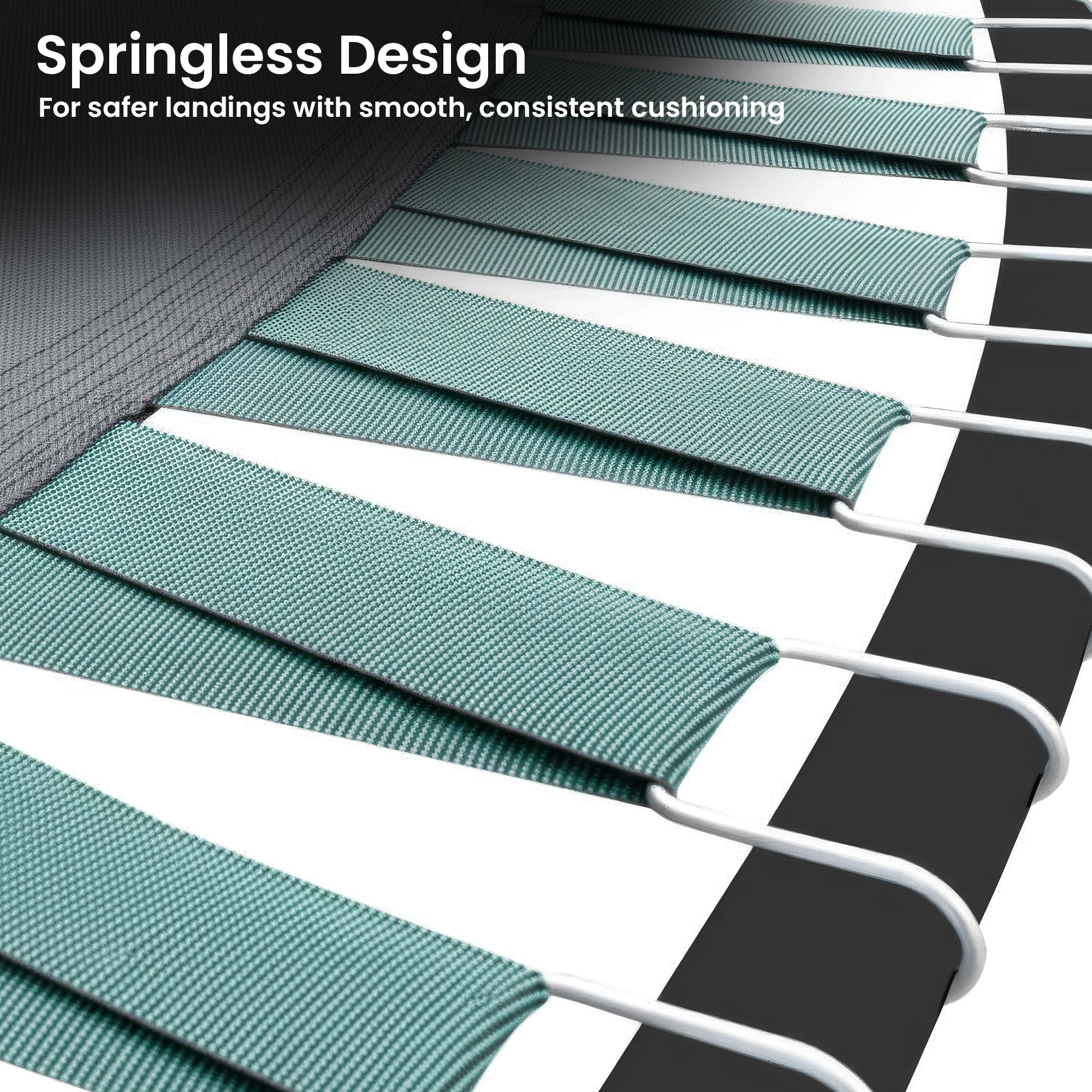 Kahuna 10ft Twister Springless Trampoline Safety Net Pad Mat Outdoor Orange-Sports &amp; Fitness > Trampolines > Trampolines &amp; Accessories-PEROZ Accessories