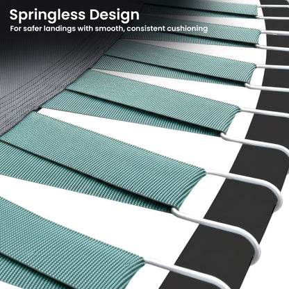 Kahuna 10ft Twister Springless Trampoline Safety Net Pad Mat Outdoor Orange-Sports &amp; Fitness > Trampolines > Trampolines &amp; Accessories-PEROZ Accessories