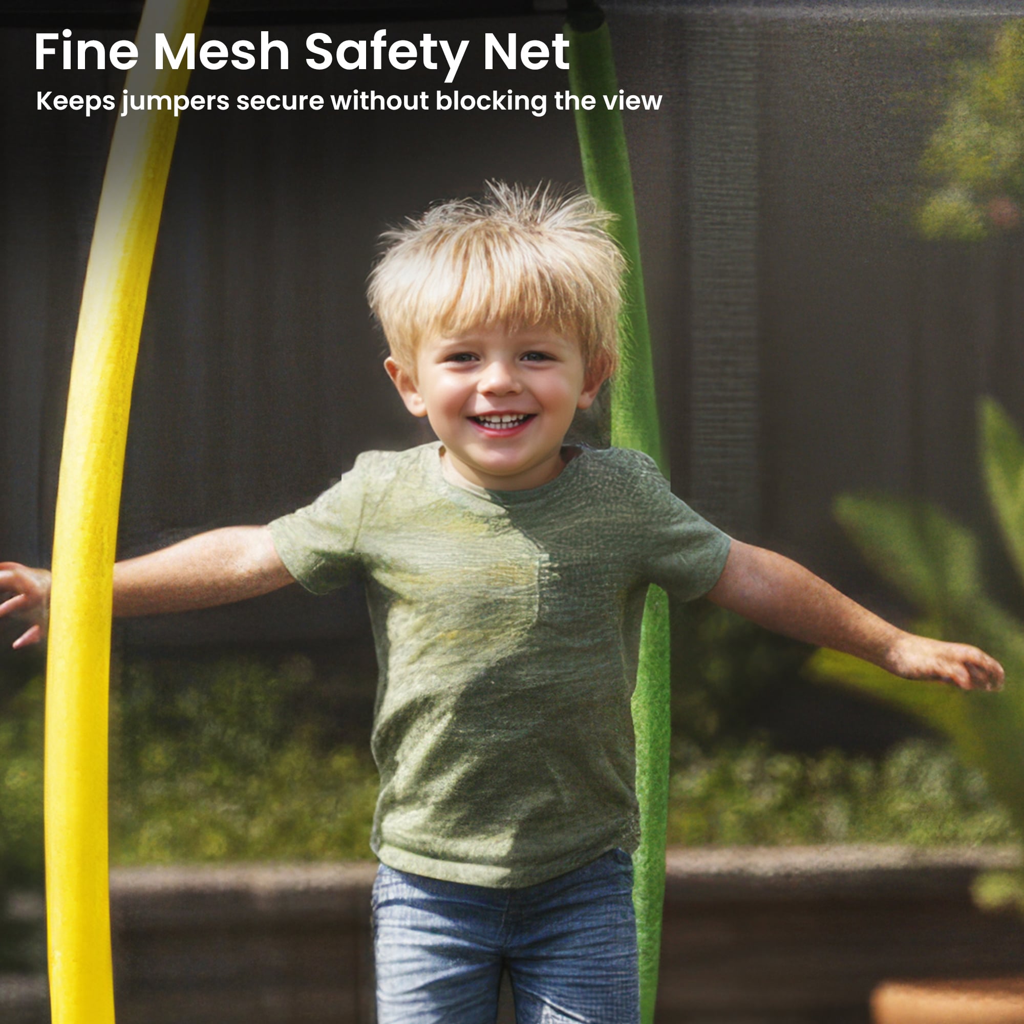 Kahuna 10ft Twister Springless Trampoline Safety Net Pad Mat Outdoor Orange-Sports &amp; Fitness > Trampolines > Trampolines &amp; Accessories-PEROZ Accessories