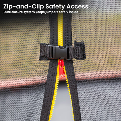 Kahuna 10ft Twister Springless Trampoline Safety Net Pad Mat Outdoor Orange-Sports &amp; Fitness > Trampolines > Trampolines &amp; Accessories-PEROZ Accessories