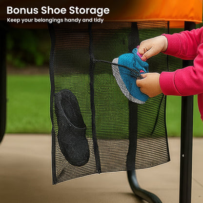 Kahuna 10ft Twister Springless Trampoline Safety Net Pad Mat Outdoor Orange-Sports &amp; Fitness > Trampolines > Trampolines &amp; Accessories-PEROZ Accessories