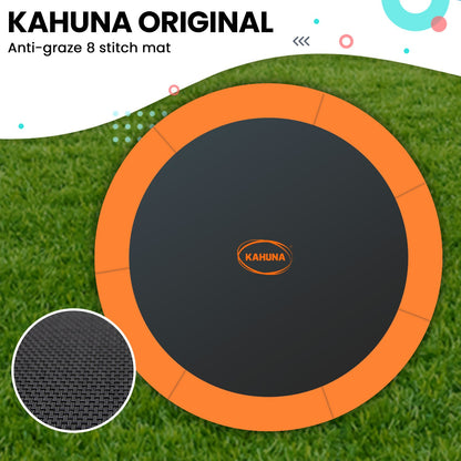Kahuna 10ft Twister Springless Trampoline Safety Net Pad Mat Outdoor Orange-Sports &amp; Fitness &gt; Trampolines &gt; Trampolines &amp; Accessories-PEROZ Accessories