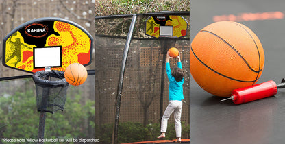 Kahuna Trampoline Basketball Ring Set with Mini Ball and Pump-Sports &amp; Fitness &gt; Trampolines-PEROZ Accessories
