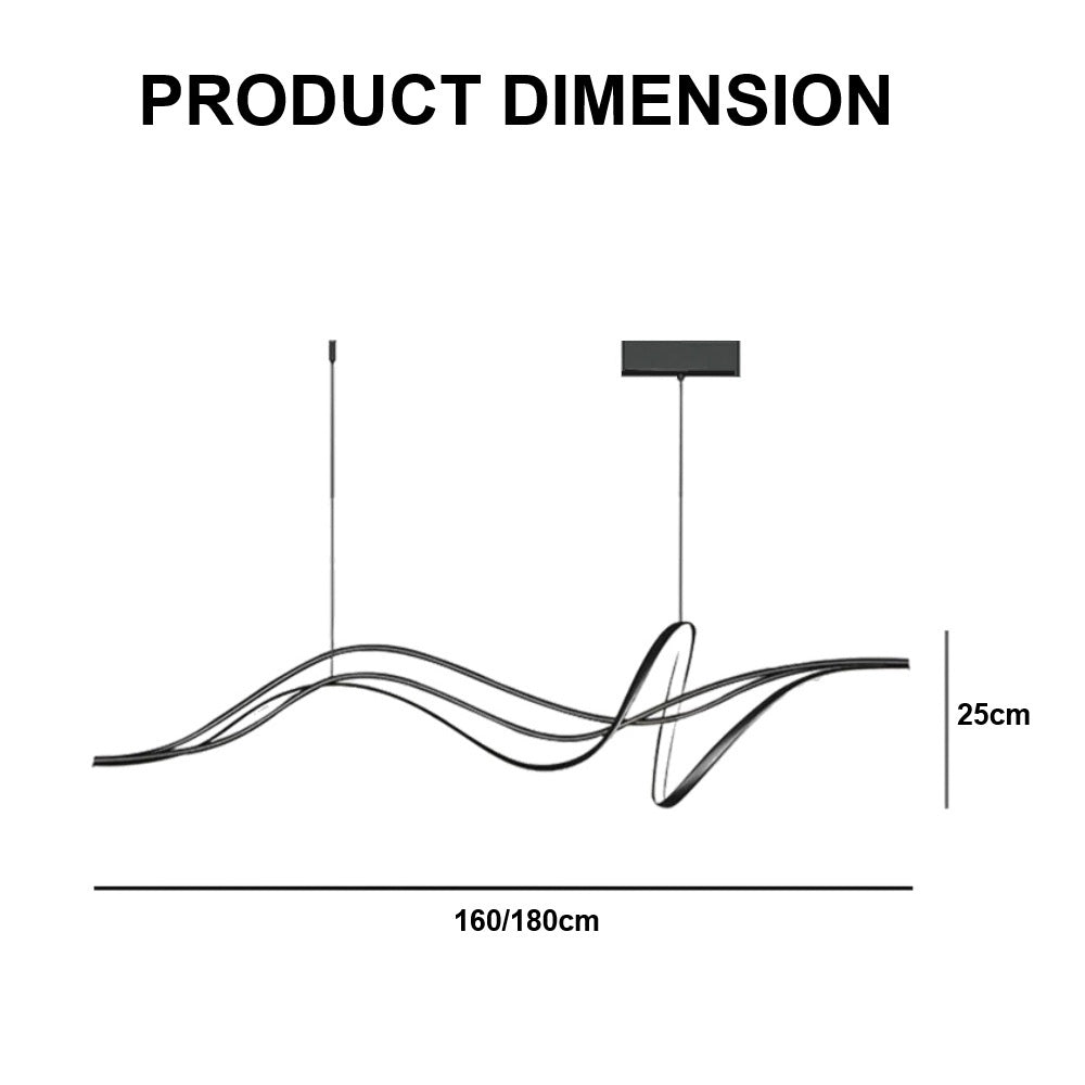 BAMDECOR A203 1.8m Modern minimalist pendant lights for home decoration ceiling pendant light (Black)-Home &amp; Garden &gt; Lighting &gt; Ceiling Lights-PEROZ Accessories