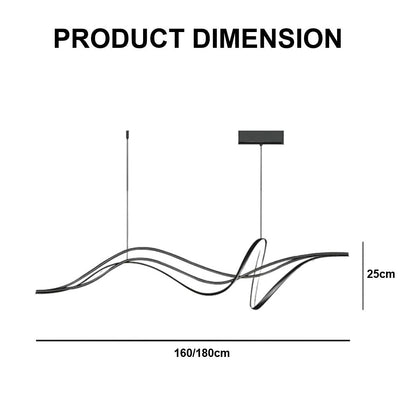 BAMDECOR A203 1.8m Modern minimalist pendant lights for home decoration ceiling pendant light (Black)-Home &amp; Garden &gt; Lighting &gt; Ceiling Lights-PEROZ Accessories