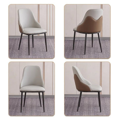 VELLUTO Dining Chair Modern upholstered Leather Kitchen Chairs with armrests Bathtub Chair Leisure Lounge Chair Living Room Bedroom Home Set of 2(Light Grey)-Furniture > Dining > Kitchen &amp; Dining Chairs-PEROZ Accessories