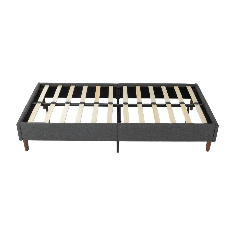 Bed Frame Mattress Foundation (Dark Grey) - Queen-Bed Frames-PEROZ Accessories