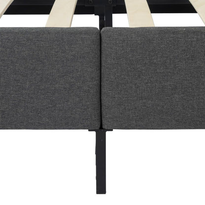 Bed Frame Mattress Foundation (Dark Grey) - Single-Bed Frames-PEROZ Accessories