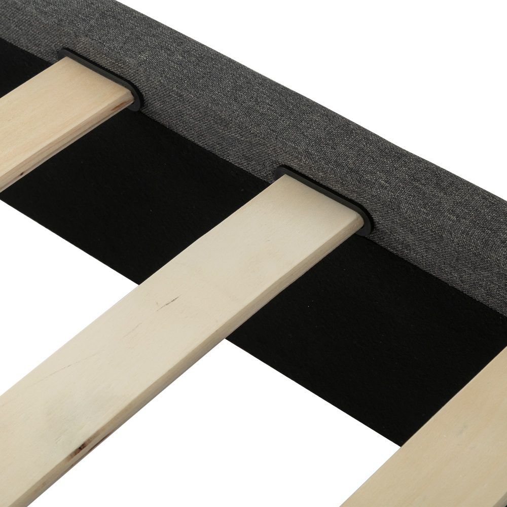 Bed Frame Mattress Foundation (Dark Grey) - Single-Bed Frames-PEROZ Accessories