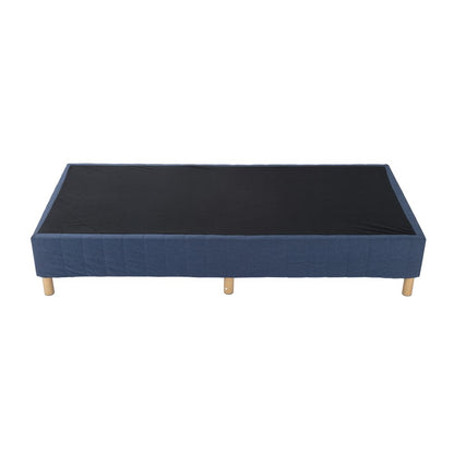 Metal Bed Frame Mattress Foundation Blue – Single-Furniture &gt; Bedroom &gt; Beds &amp; Bed Frames-PEROZ Accessories