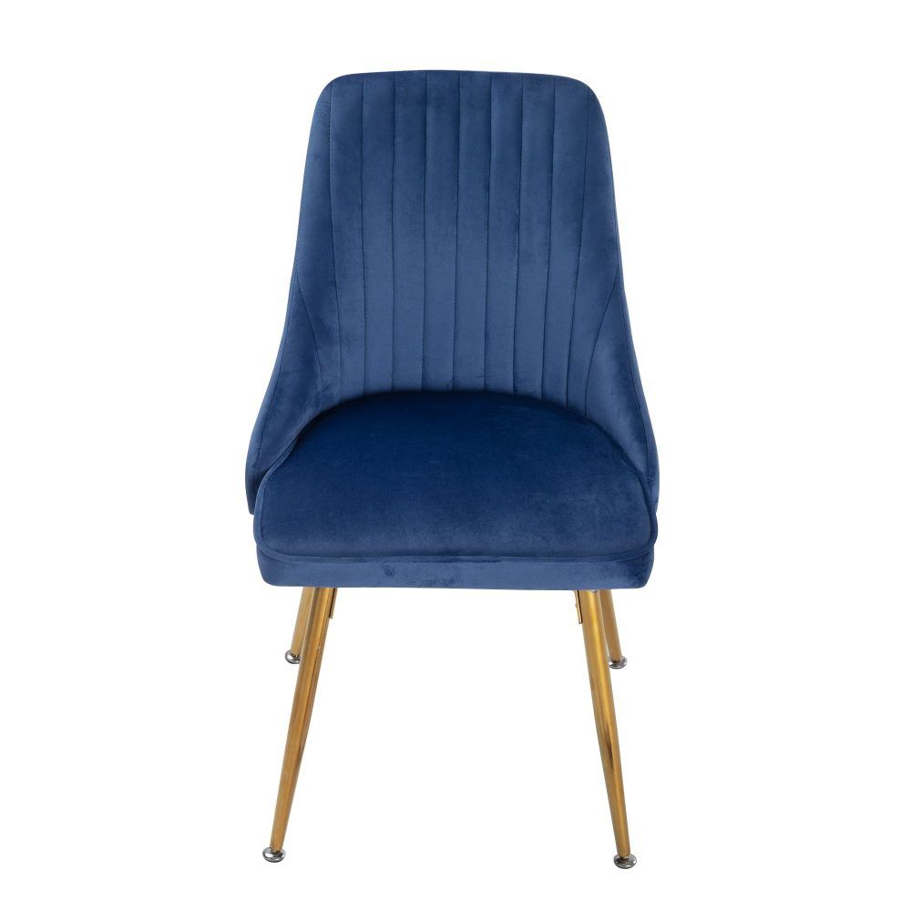 Blue Velvet Bistro Dining Set-Furniture > Dining > Dining Set-PEROZ Accessories