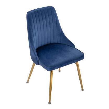 Blue Velvet Bistro Dining Set-Furniture > Dining > Dining Set-PEROZ Accessories