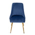 Blue Velvet Bistro Dining Set-Furniture > Dining > Dining Set-PEROZ Accessories