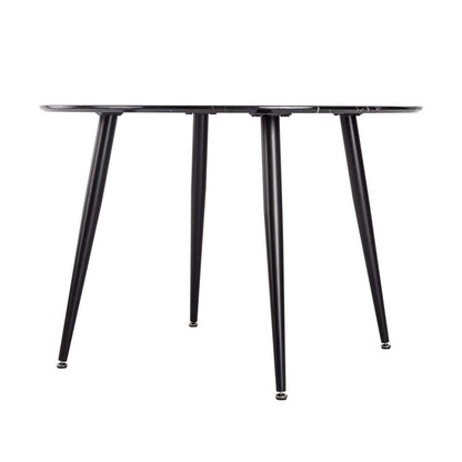 Marble Mania Round Table-Furniture > Dining > Dining Tables-PEROZ Accessories