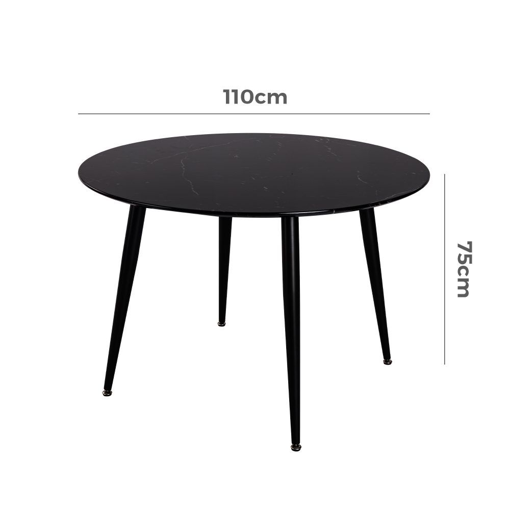 Marble Mania Round Table-Furniture > Dining > Dining Tables-PEROZ Accessories