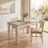 Dining Table Rectangular Wooden 120M-Grey and White-Furniture > Dining > Dining Tables-PEROZ Accessories