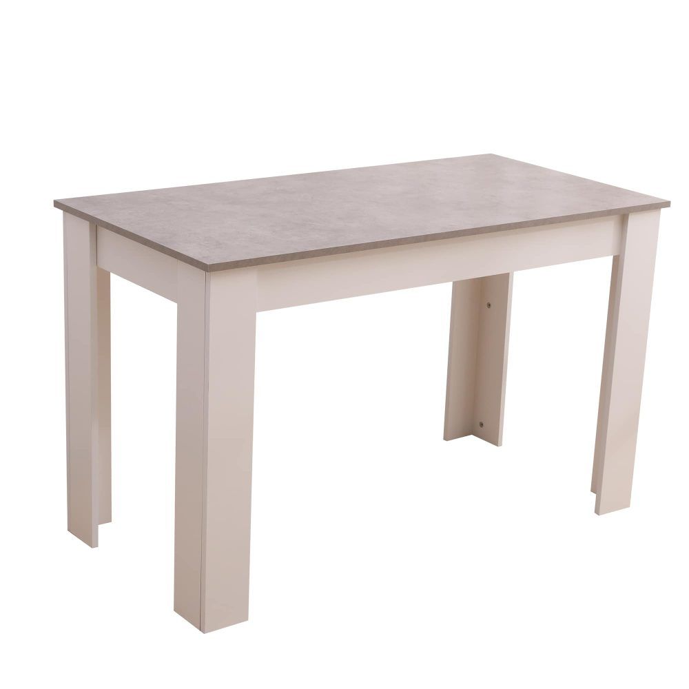 Grey Rectangular Dining Table with 4x Green Velvet Chairs-Furniture > Dining > Dining Set-PEROZ Accessories