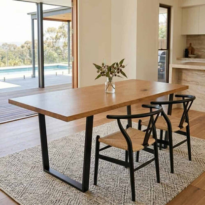 Venice Rectangular Dining Table 170cm Natural-Furniture > Dining > Dining Tables-PEROZ Accessories