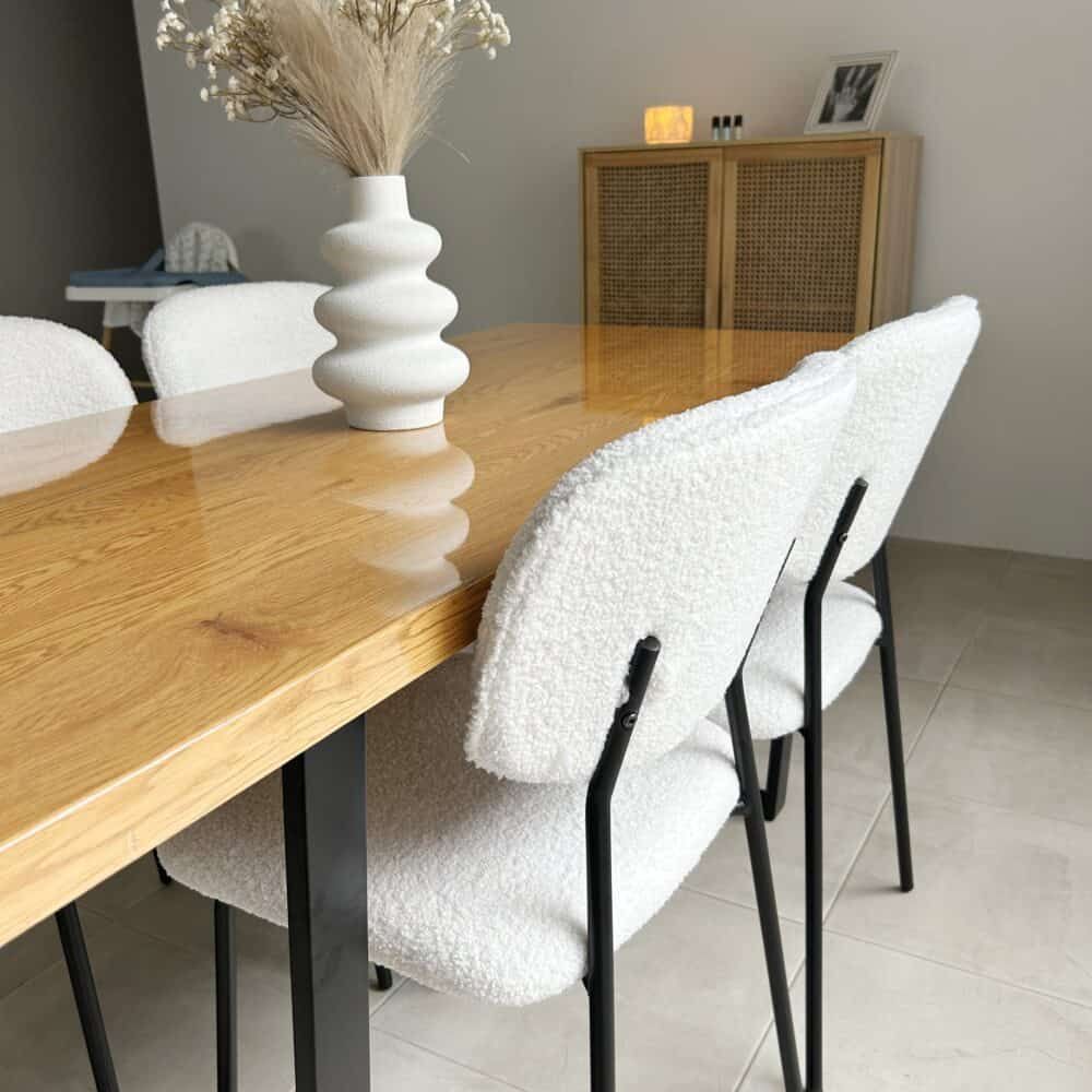 Venice Rectangular Dining Table 170cm Natural-Furniture > Dining > Dining Tables-PEROZ Accessories