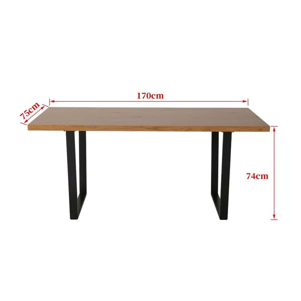 Venice Rectangular Dining Table 170cm Natural-Furniture > Dining > Dining Tables-PEROZ Accessories