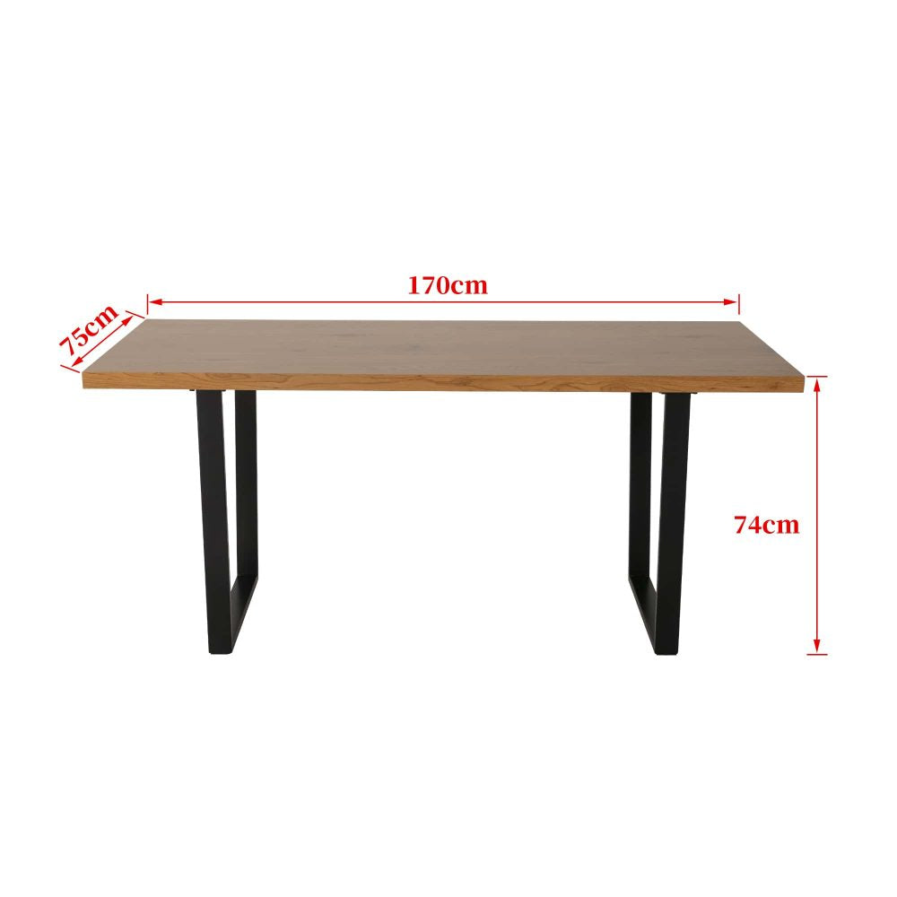 Venice Rectangular Dining Table 170cm Natural-Furniture > Dining > Dining Tables-PEROZ Accessories