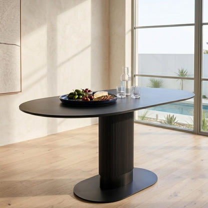 Clara Eclipse Oval Dining Table-Furniture > Dining > Dining Tables-PEROZ Accessories