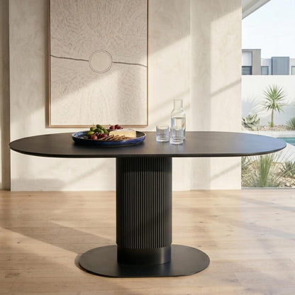 Clara Eclipse Oval Dining Table-Furniture > Dining > Dining Tables-PEROZ Accessories