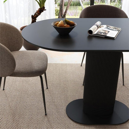Clara Eclipse Oval Dining Table-Furniture > Dining > Dining Tables-PEROZ Accessories