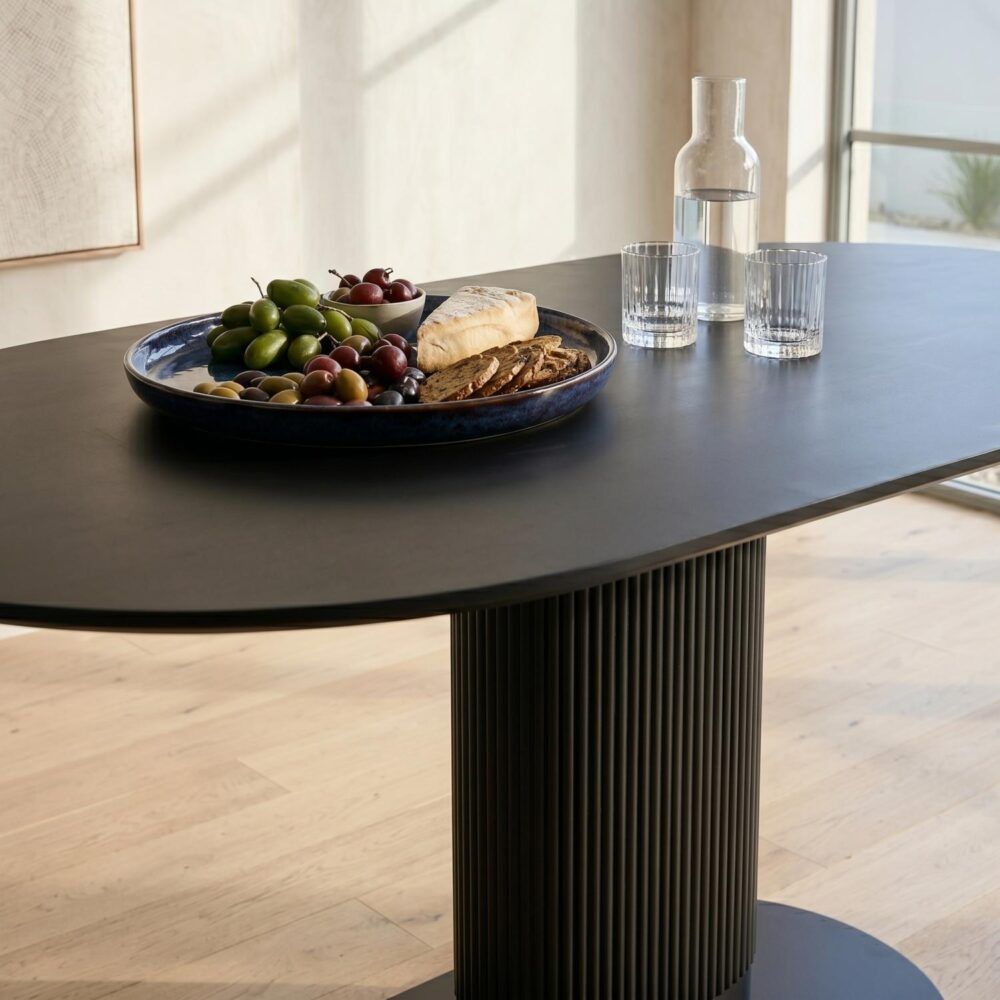 Clara Eclipse Oval Dining Table-Furniture > Dining > Dining Tables-PEROZ Accessories