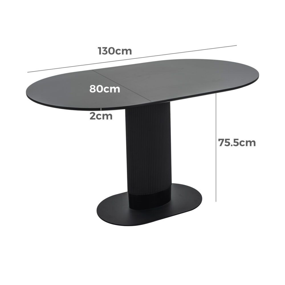 Clara Eclipse Oval Dining Table-Furniture > Dining > Dining Tables-PEROZ Accessories