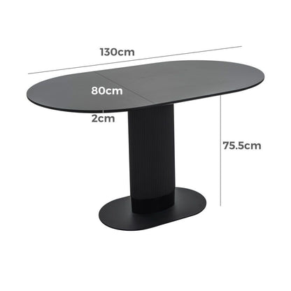 Clara Eclipse Oval Dining Table-Furniture > Dining > Dining Tables-PEROZ Accessories
